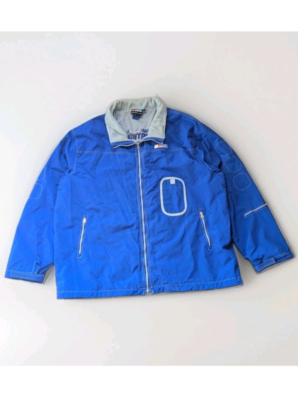 NASCAR Busch Series Montreal Race Jacket Blue XXL Mens Y2K 2XL
